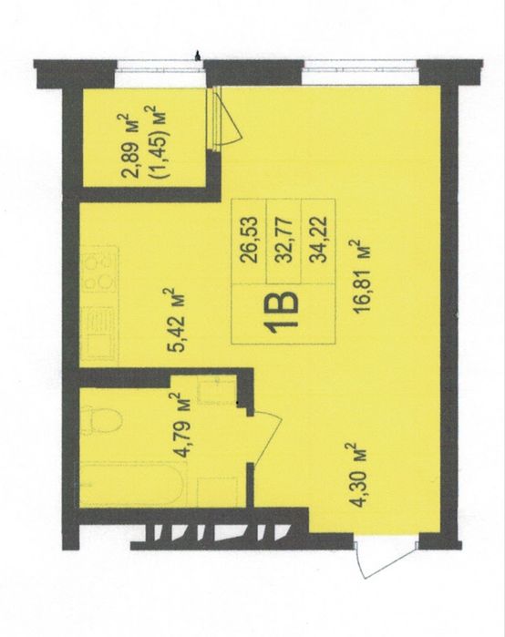 Квартира на вул. Бровари, 18 в Києві, ID 309731, фото №1