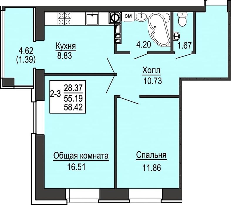 Квартира на біля метро Теремки в Києві, ID 239685, фото №11