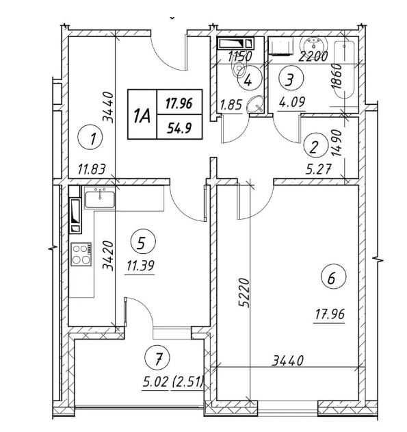 Квартира на вул. Електротехнічна, 43 в Києві, ID 193428, фото №14