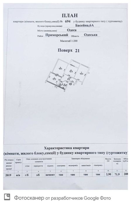 Квартира на 34 Жемчужина в Одесі, ID 253109, фото №1