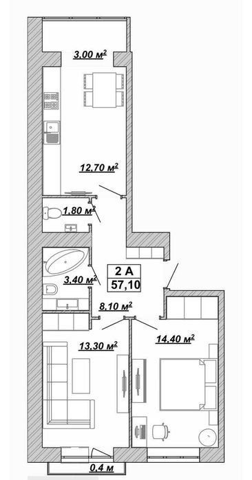 Квартира — Івано-Франківськ в Івано-Франківську, ID 371431, фото №2