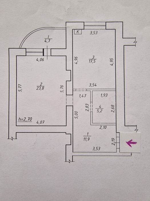 Квартира на вул. Харківська, 3/2 в Сумах, ID 292408, фото №24