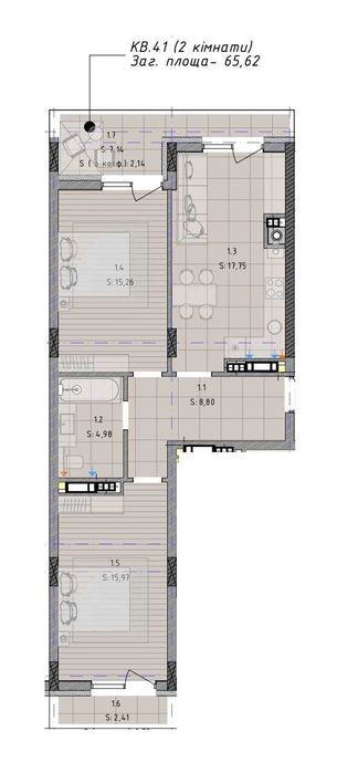 Квартира на вул. Брюховицька, 35 в Львів, ID 179632, фото №5