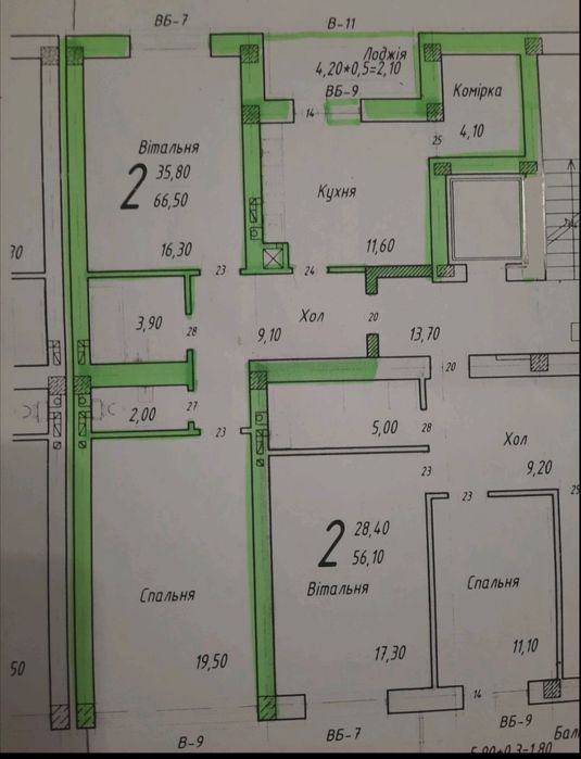 Квартира на ЧернівціЖитлоБуд в Чернівцях, ID 228663, фото №2