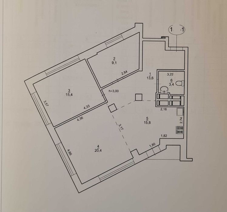 Квартира на вул. Бойчука, 41-б в Києві, ID 165037, фото №10