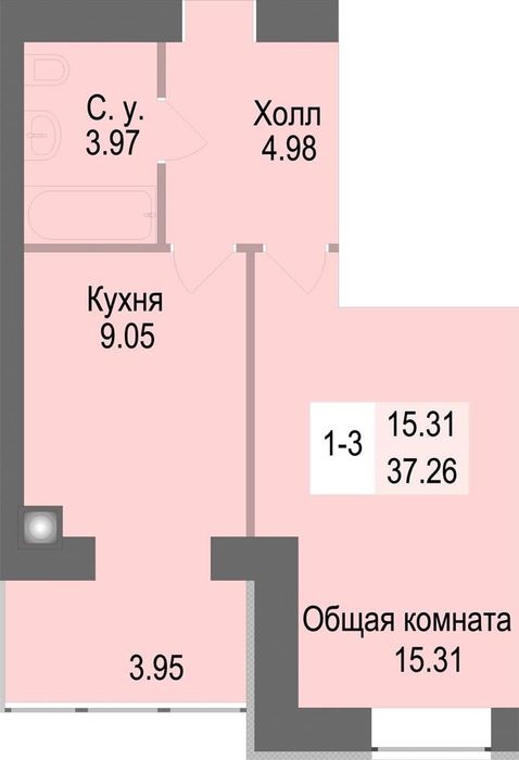 Квартира на вул. Героїв Небесної Сотні, 26/13 в Києві, ID 259757, фото №20