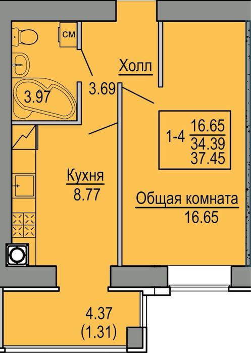 Квартира на вул. Героїв Небесної Сотні, 26/16 в Києві, ID 259846, фото №8