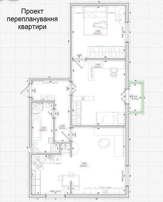 Квартира на вул. В. Арсанова в Кривому Розі, ID 171440, фото №3