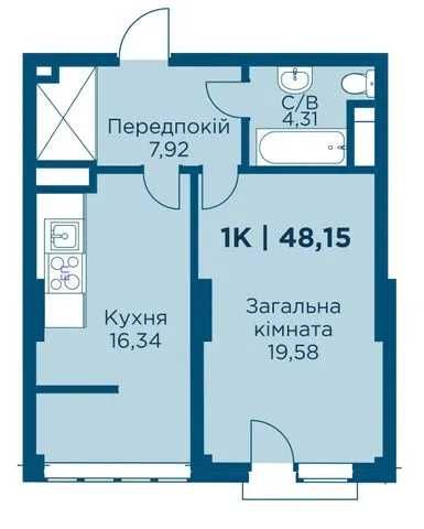 Квартира на ЖК бізнес-класу “Листопад” в Івано-Франківську, ID 181924, фото №2