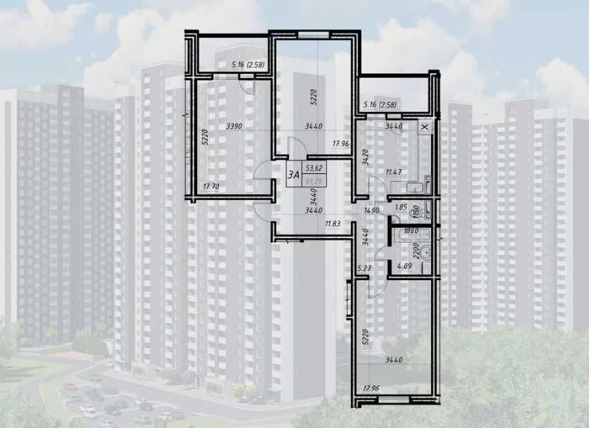 Квартира на вул. Коноплянська, 22 в Києві, ID 199070, фото №9