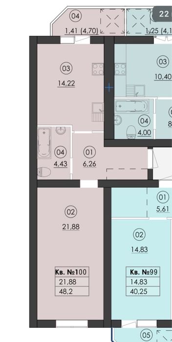 Квартира на вул. Сімейна в Києві, ID 312183, фото №1