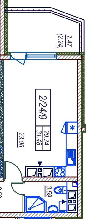 Квартира на центр города Одессы в Одесі, ID 202160, фото №3