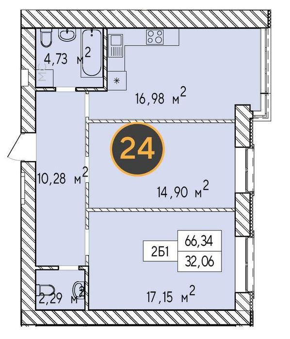Квартира на вул. Миколи Шудрі, 23 в Києві, ID 318036, фото №10