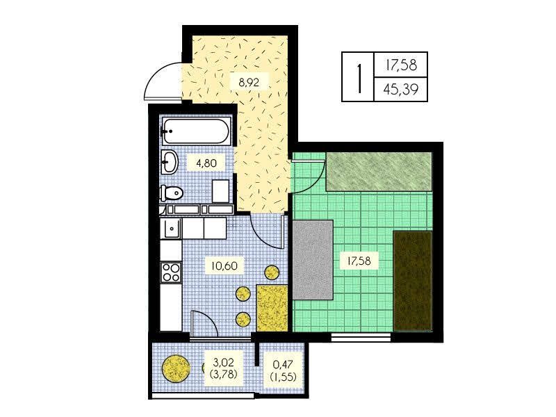 Квартира на вул. Набережна, 6 в Києві, ID 309730, фото №15