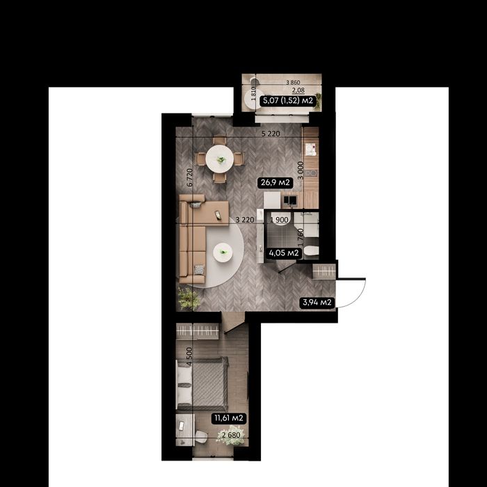 Квартира на ЖК Family Park Apartments в Києві, ID 239633, фото №3