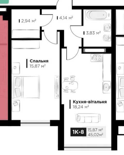 Квартира на вул. Метрологічна, 1 в Києві, ID 196319, фото №3