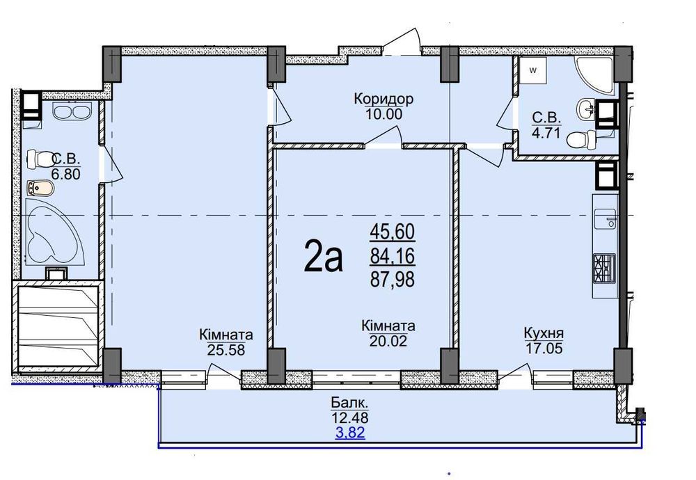 Квартира на бул. Шевченка, 202 в Черкаси, ID 321836, фото №2