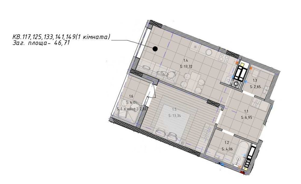 Квартира на вул. Брюховицька, 35 в Львів, ID 251293, фото №4