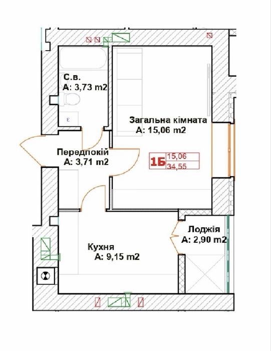 Квартира на ЖК Модуль в Київ, ID 346607, фото №4