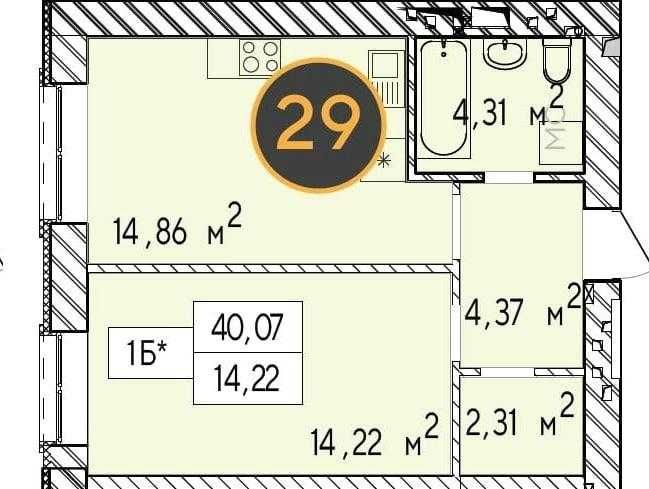 Квартира на вул. 8 березня в Києві, ID 228800, фото №2