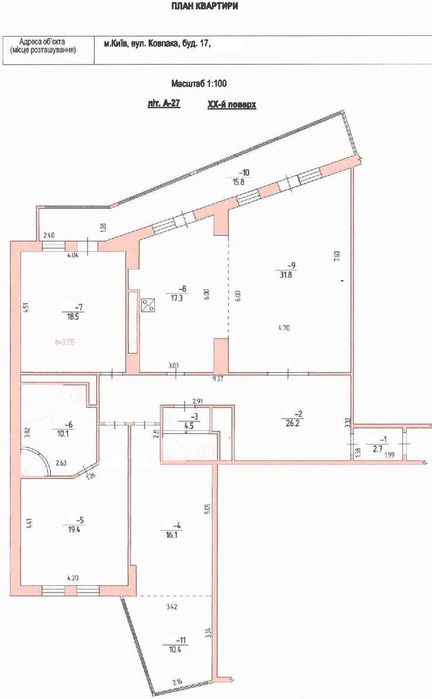 Квартира на вул. Ковпака, 17 в Києві, ID 163375, фото №24