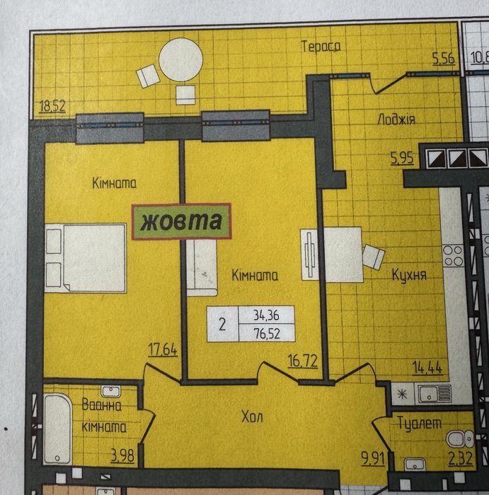 Квартира на ЖК Домбровський в Житомирі, ID 231489, фото №1