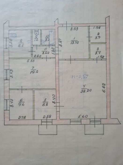 Квартира на пл. Олександра Поля в Кривому Розі, ID 175358, фото №21