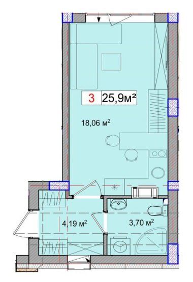 Квартира на пров. Сосновий, 2 в Київ, ID 173586, фото №2