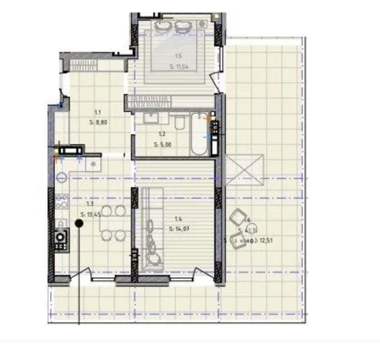 Квартира на вул. Брюховицька, 37 в Львові, ID 171017, фото №2