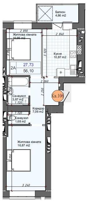 Квартира на ЖК Олімп 3 в Київ, ID 323813, фото №4