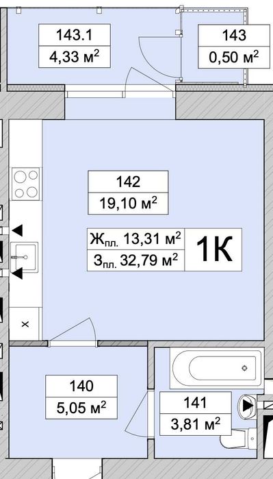 Квартира на ЖК "Атмосфера" в Києві, ID 306626, фото №5