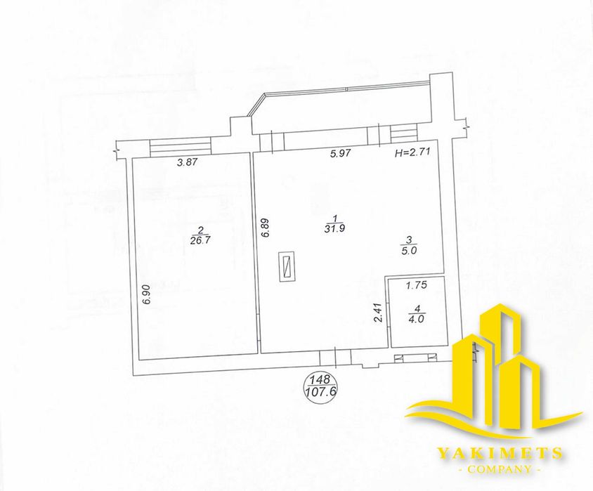 Квартира на вул. Саєнка О, 11 в Києві, ID 356713, фото №23