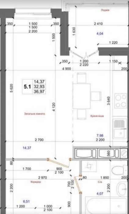 Квартира на вул. Доківська, 10/15 в Києві, ID 311819, фото №12