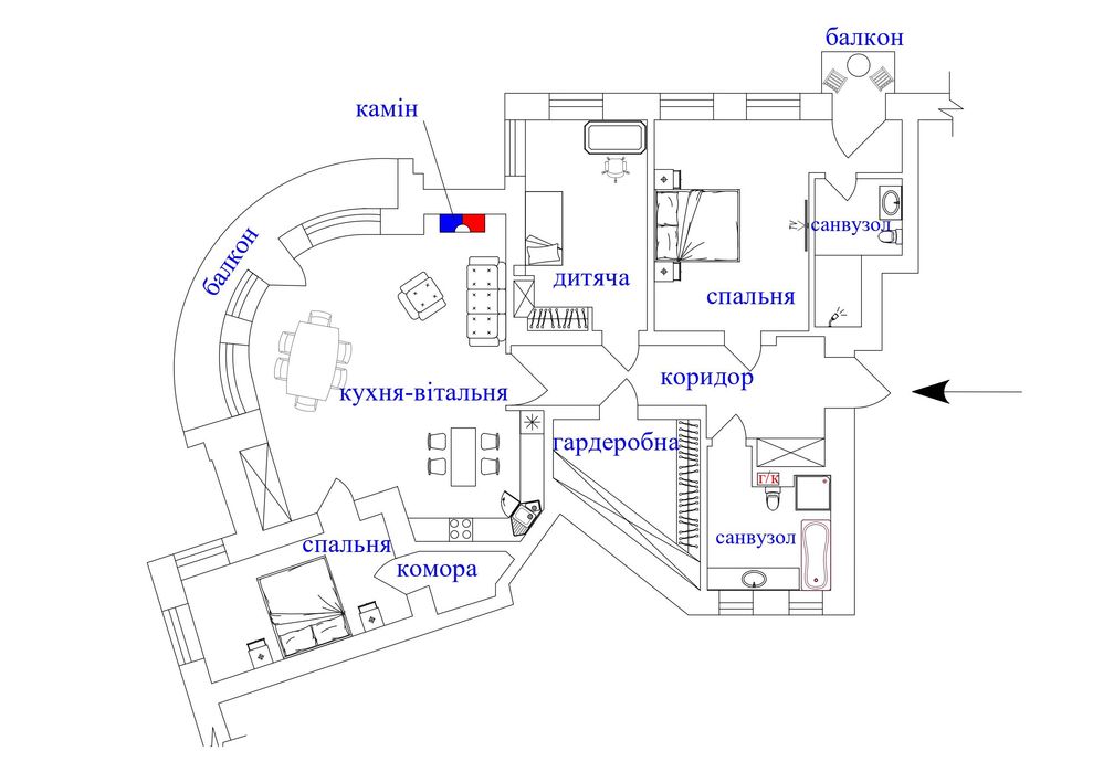 Квартира на вул. Грушевського, 9 в Києві, ID 185198, фото №2