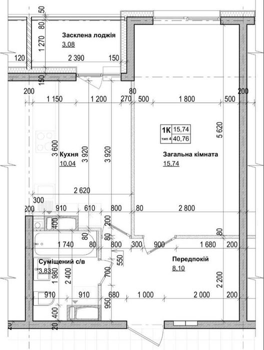 Квартира на вул. Озерна, 27А в Києві, ID 312005, фото №13