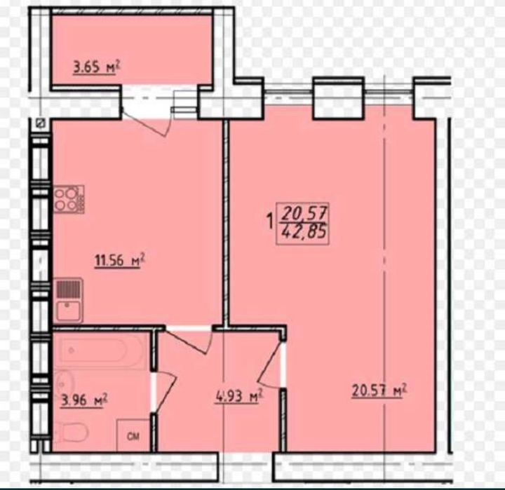 Квартира на вул. Заливна, 10 в Харків, ID 210275, фото №2