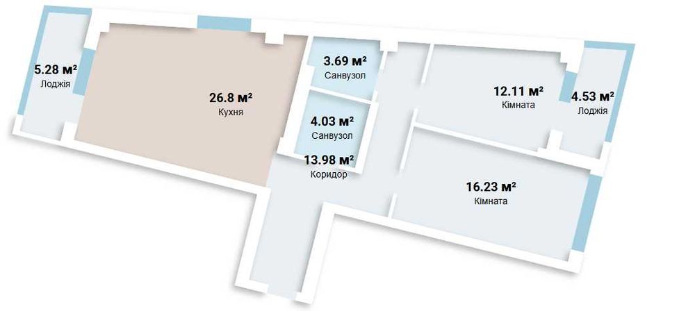 Квартира на ЖК Парк Таун в Києві, ID 307154, фото №2