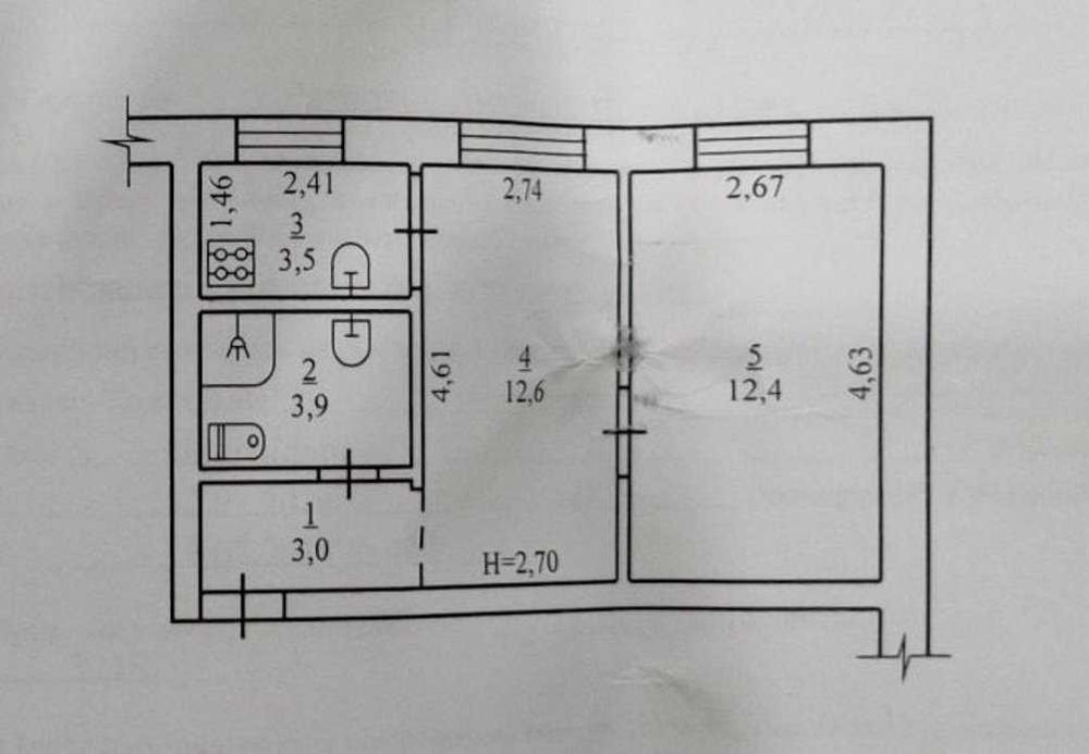 Квартира на Макулан, Воєнне містечко-35 в Кривому Розі, ID 164584, фото №2