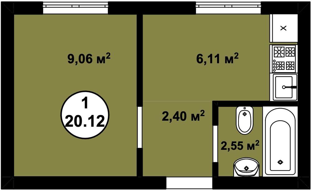 Квартира на біля метро Теремки в Києві, ID 312765, фото №9