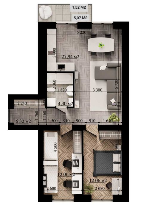 Квартира на ЖК Family Park Apartments в Києві, ID 227822, фото №2