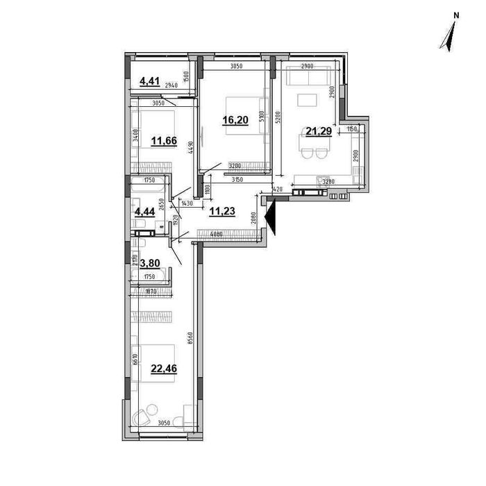 Квартира на вул. Клеманська, 3 в Києві, ID 204248, фото №2