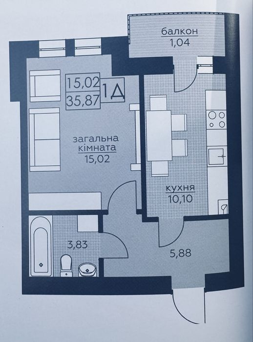 Квартира на Буча в Київ, ID 340765, фото №2