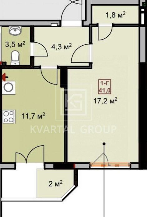 Квартира на вул. Університетська в Києві, ID 222257, фото №2