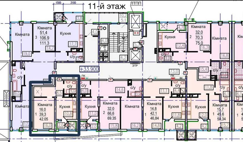 Квартира на ЖК «Авиационный» в Харкові, ID 176492, фото №2