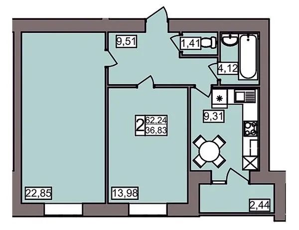 Квартира на Гречани в Хмельницькому, ID 278775, фото №7