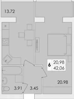 Квартира на ЖК Green Village в Житомирі, ID 231873, фото №7