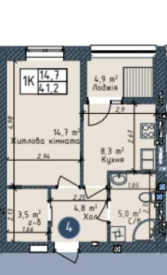 Квартира на Хаджибейський в Одесі, ID 173488, фото №1