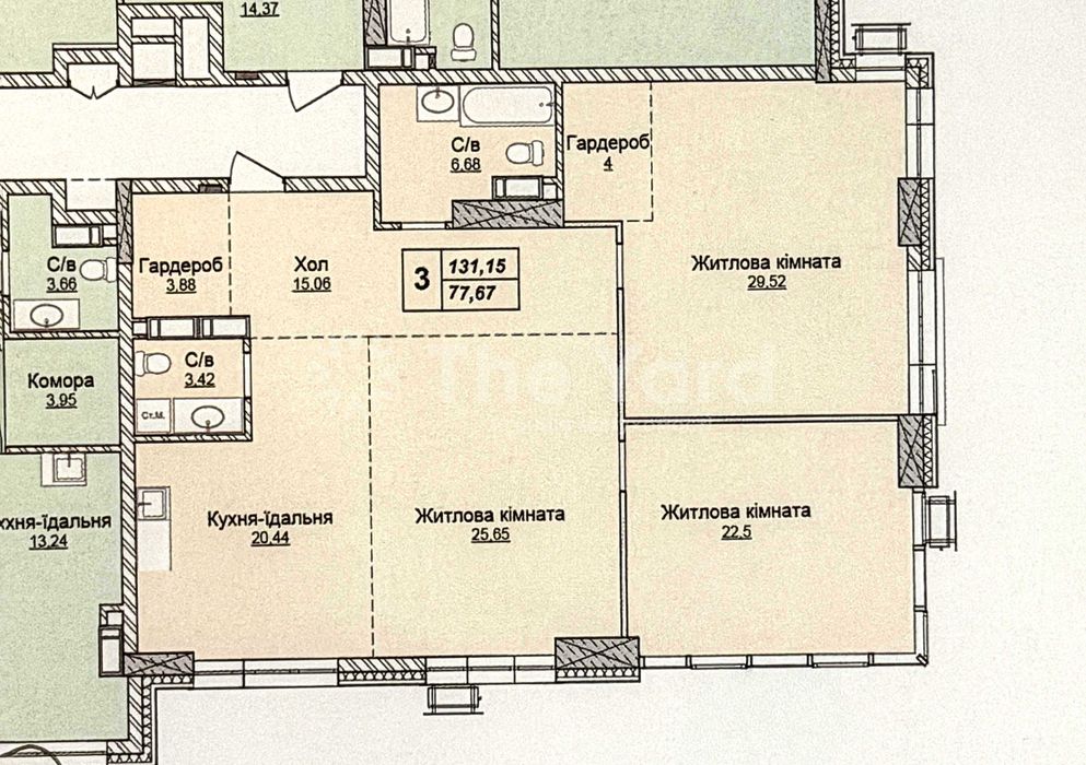Квартира на вул. Андрія Верхогляда, 24 в Києві, ID 201431, фото №3