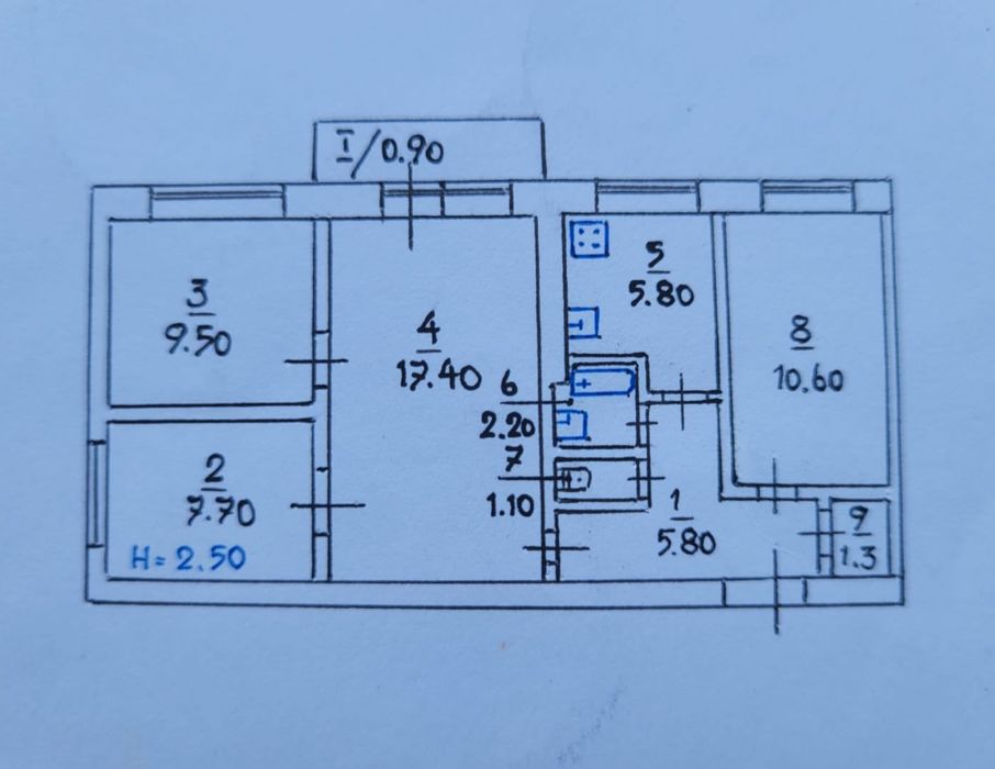 Квартира на вул. Військове містечко, 33 в Кривому Розі, ID 181336, фото №12