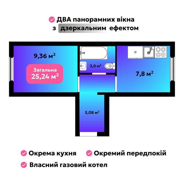 Квартира на Софіївська Борщагівка в Київ, ID 355904, фото №2